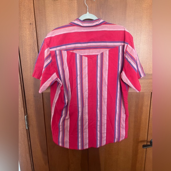 Vintage Wrangler Button-Up Short Sleeve Shirt - Size L - Picture 3 of 3